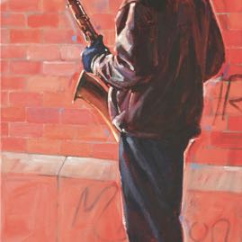 Street Saxophonist 30x15