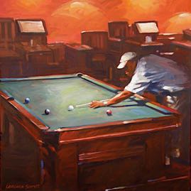 Billiards Night II SOLD