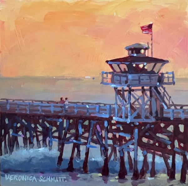 Sunset Promenade on the Pier SOLD