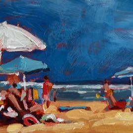 Leisure Day at the Beach SOLD