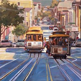 Passing Trolleys 30x30