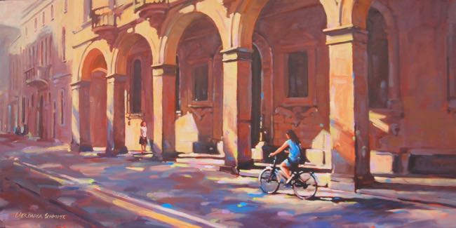 Alleyway of Arches 18x36